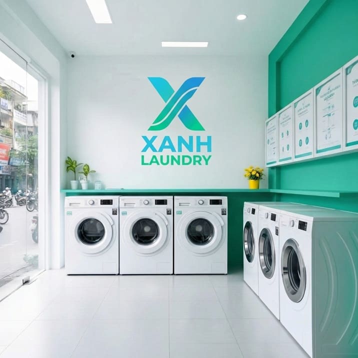 Cửa hàng XANH LAUNDRY hiện đại
