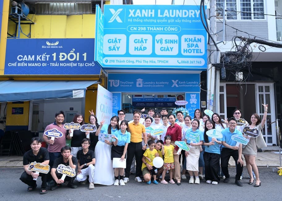 Cửa hàng XANH LAUNDRY 298 TC tại TP.HCM ngày khai trương Cửa hàng XANH LAUNDRY 298 TC tại TP.HCM ngày khai trương