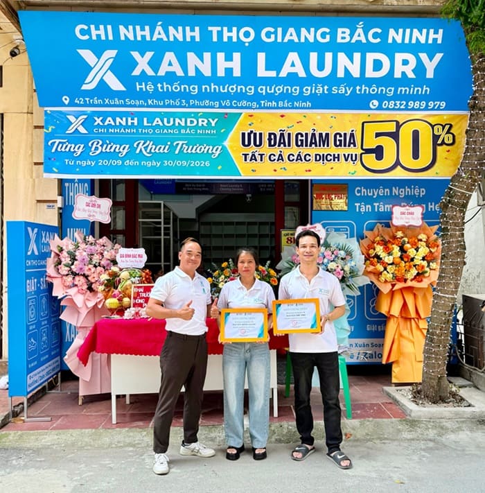 Cửa hàng XANH LAUNDRY Thọ Giang tại Bắc Ninh Cửa hàng XANH LAUNDRY Thọ Giang tại Bắc Ninh